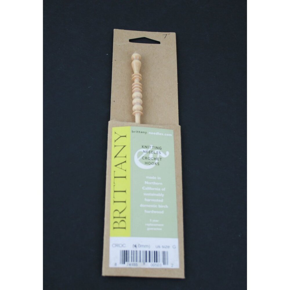 Brittany Crochet Hook-Size G (4.0mm) Birch Wood